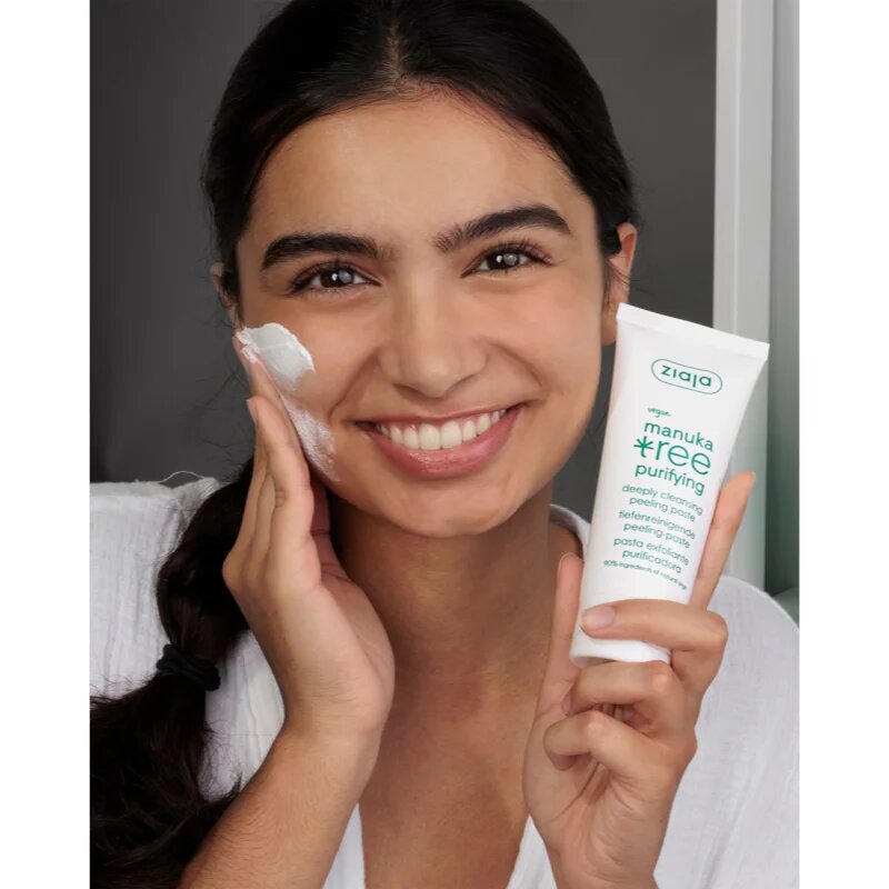 Ziaja Manuka Tree Purifying tisztító peelinges paszta normál és zsíros bőrre 75 ml