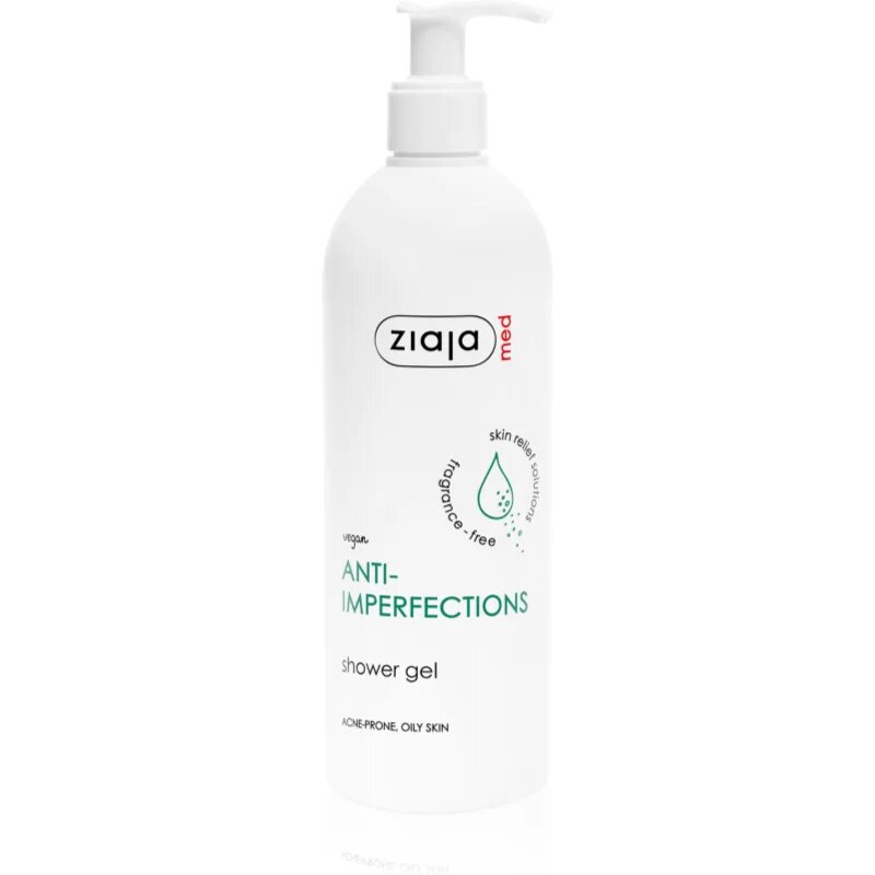 Ziaja Med Anti-Imperfections tisztító gél a faggyú termelődés ellen testre 400 ml