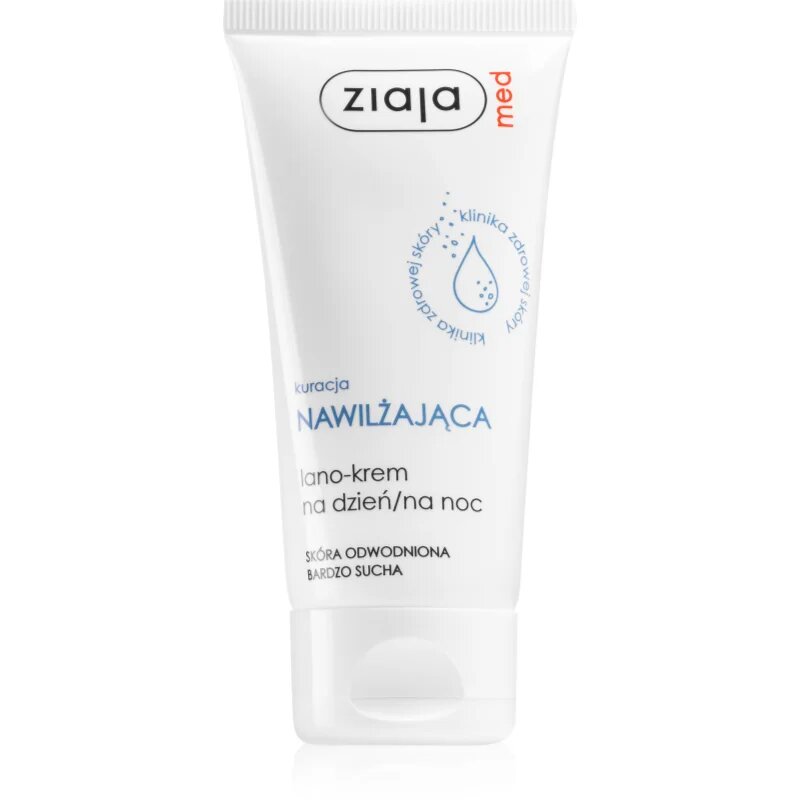 Ziaja Med Hydrating Care tápláló és regeneráló krém dehidratált és nagyon száraz bőrre 50 ml