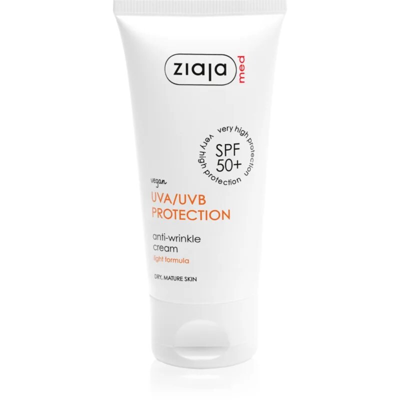 Ziaja Med Protecting UVA + UVB ránctalanító napozókrém SPF 50+ 50 ml