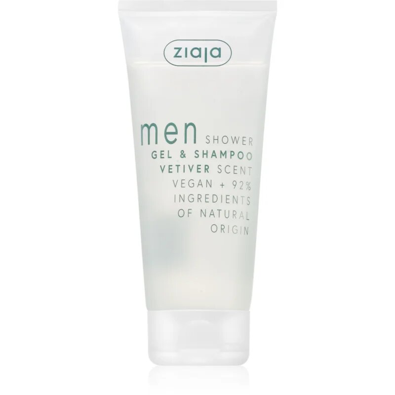 Ziaja Men tusfürdő gél és sampon 2 in 1 uraknak Vetiver 200 ml