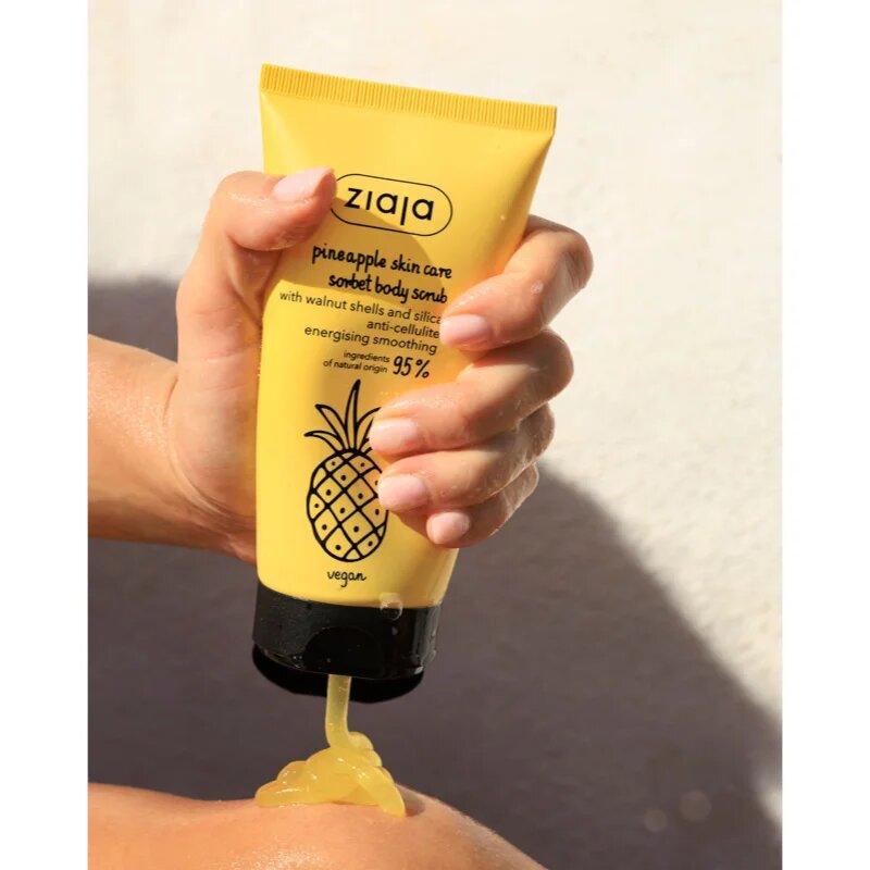 Ziaja Pineapple gyengéd szorbet testre peeling hatással 160 ml