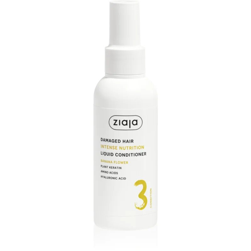 Ziaja Plant Essentials Banana Flower öblítés nélküli kondicionáló a károsult hajra 125 ml