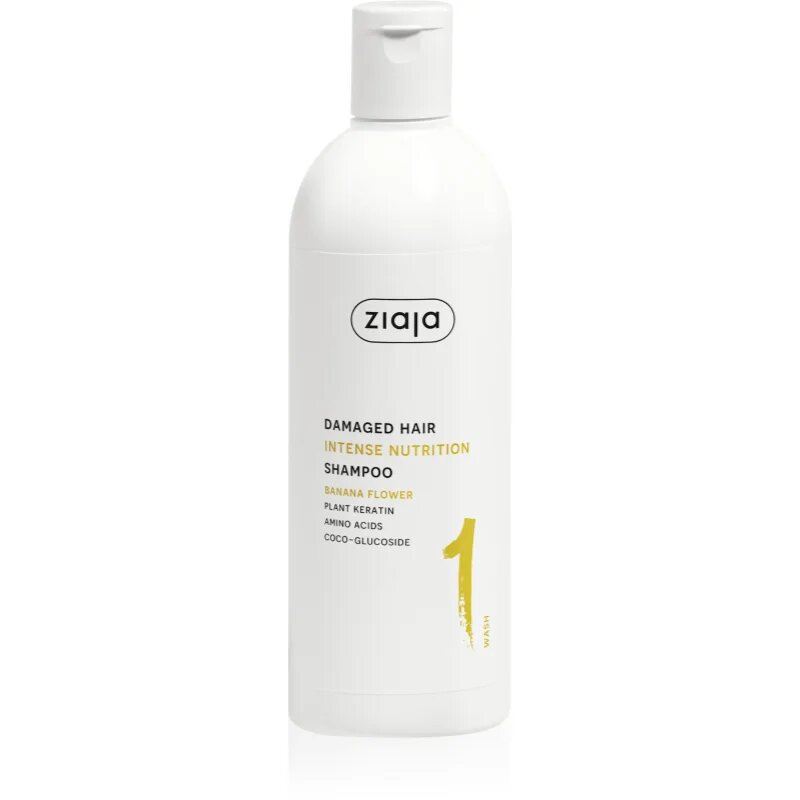 Ziaja Plant Essentials Banana Flower tápláló sampon a károsult hajra 400 ml