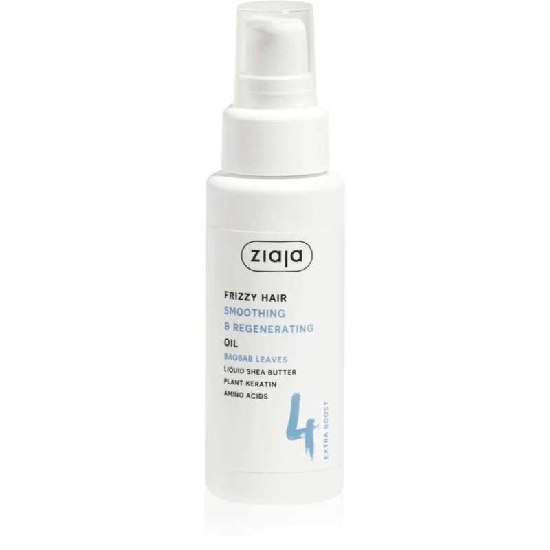 Ziaja Plant Essentials Baobab Leaves bőrpuhító olaj göndör hajra 50 ml