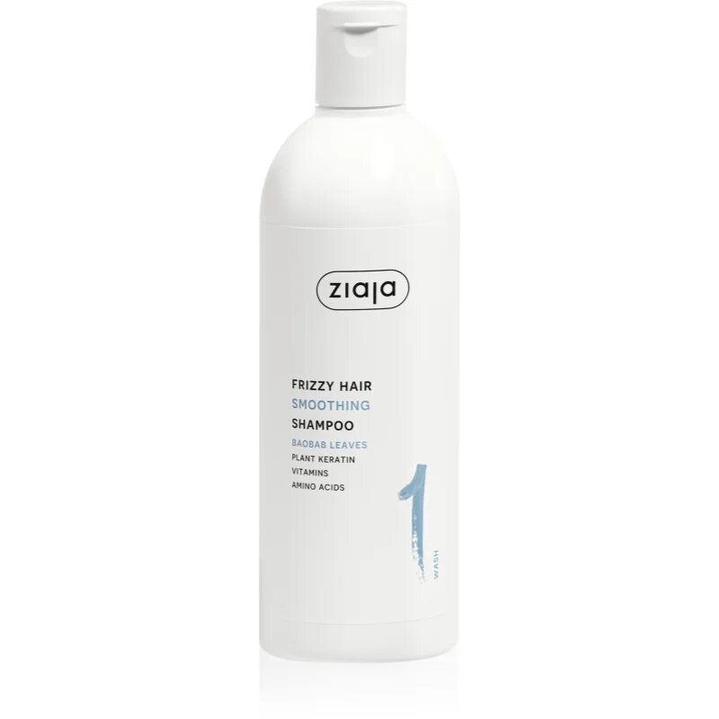 Ziaja Plant Essentials Baobab Leaves kisimító sampon hajra göndör hajra 400 ml