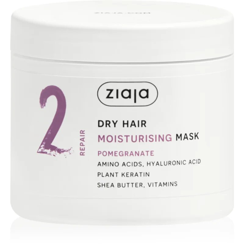 Ziaja Plant Essentials Pomegranate hidratáló maszk hajra száraz hajra 350 ml