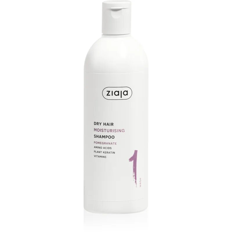 Ziaja Plant Essentials Pomegranate hidratáló sampon száraz hajra 400 ml