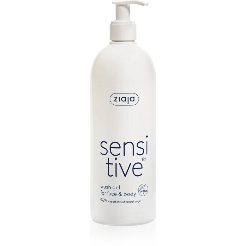 Ziaja Sensitive tisztító gél arcra és testre érzékeny irritált bőrre 400 ml