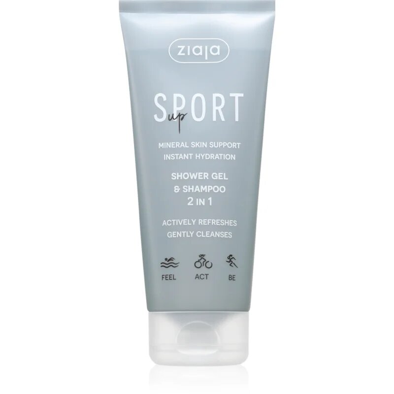 Ziaja Sport Up Shower Gel & Shampoo sampon és tusfürdő gél 2 in 1 200 ml