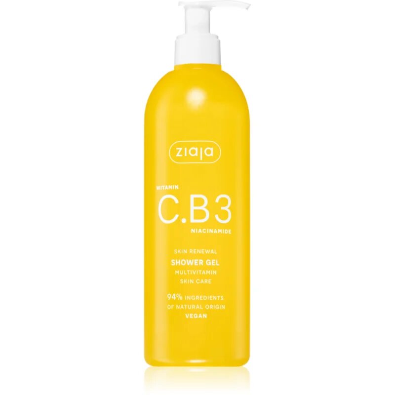 Ziaja Vitamin C.B3 Niacinamide felfrissítő tusfürdő gél 400 ml