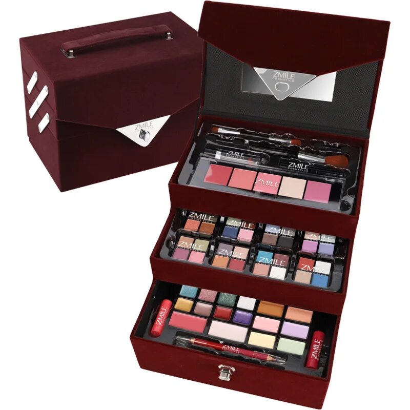 ZMILE COSMETICS Beauty Case Velvety kozmetikai doboz Dark Berry