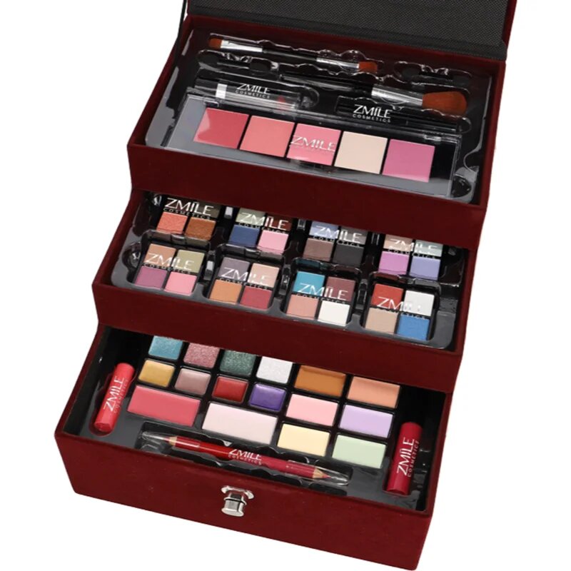 ZMILE COSMETICS Beauty Case Velvety kozmetikai doboz Dark Berry