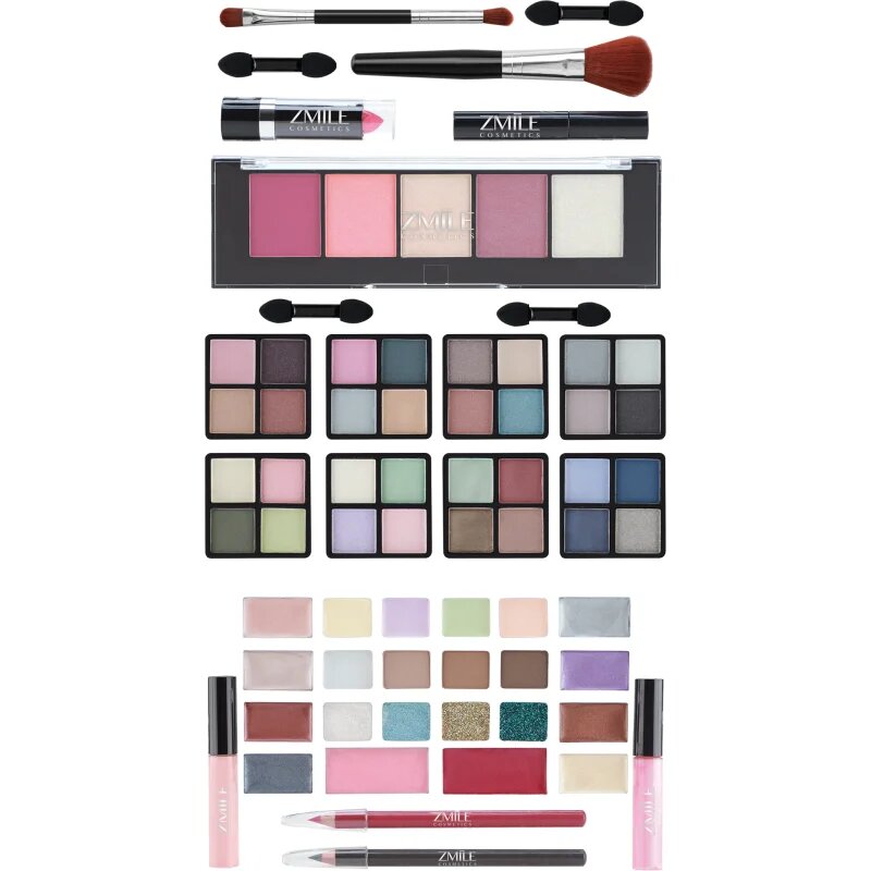 ZMILE COSMETICS Beauty Case Velvety kozmetikai doboz Dark Grey