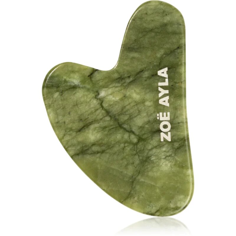 Zoë Ayla Luxurious Jade Gua Sha Therapy Tool masszázs szegédeszköz 1 db