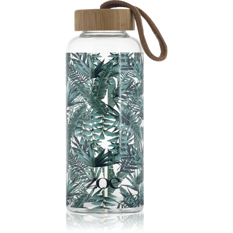 ZOE Bamboo Glass Bottle Kulacs szín Tropic green 1 db