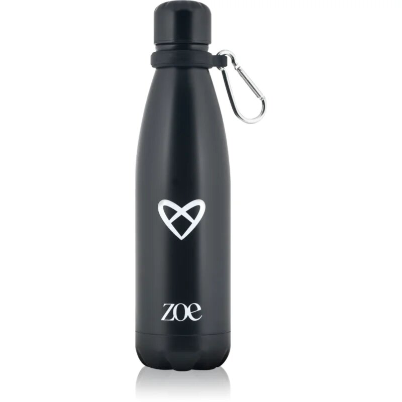 ZOE Heart Logo Stainless Steel Bottle rozsdamentes kulacs szín Black 1 db