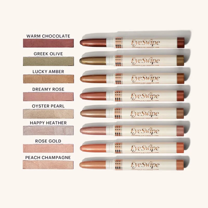 ZOEVA Eye Swipe szemhéjfestékek és szemhéjtusok 2 az 1-ben árnyalat Rose Gold 14 g
