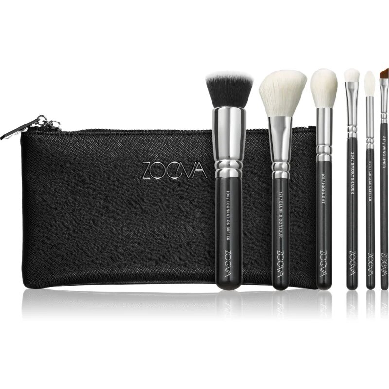 ZOEVA The Essential Brush Set Ecsetkészlet táskával 1 db