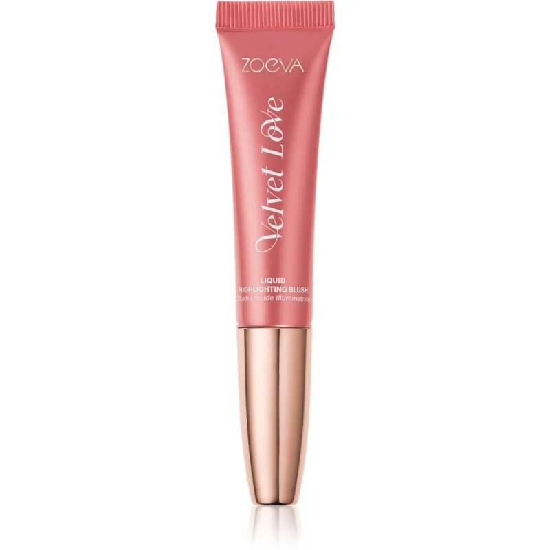 ZOEVA Velvet Love Liquid Highlighting Blush folyékony arcpirosító az élénk bőrért árnyalat Pink Nectar 13 ml