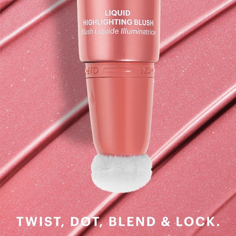 ZOEVA Velvet Love Liquid Highlighting Blush folyékony arcpirosító az élénk bőrért árnyalat Pink Nectar 13 ml