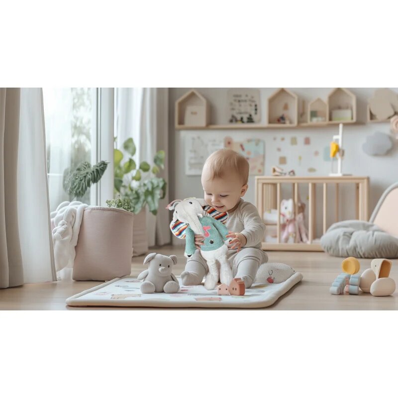 Zopa Plush Interactive Buddy Elephant interaktív plüssjáték 12 m+ 1 db