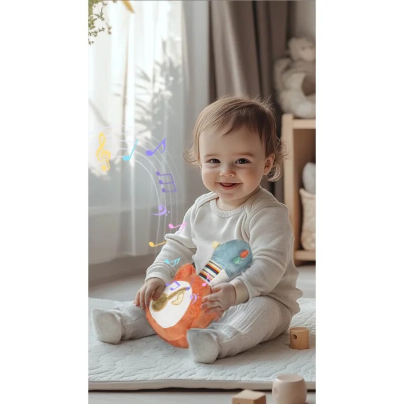 Zopa Plush Musical Toy 3 in 1 My First Guitar plüss játék dallammal 12 m+ 1 db