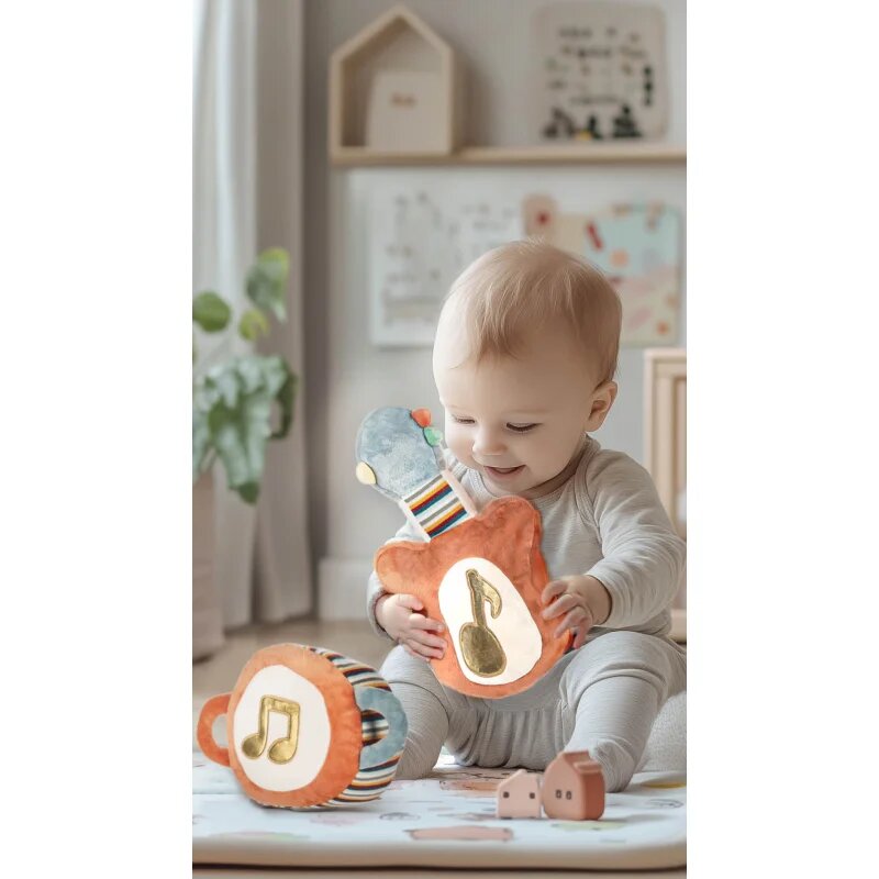 Zopa Plush Musical Toy 3 in 1 My First Guitar plüss játék dallammal 12 m+ 1 db