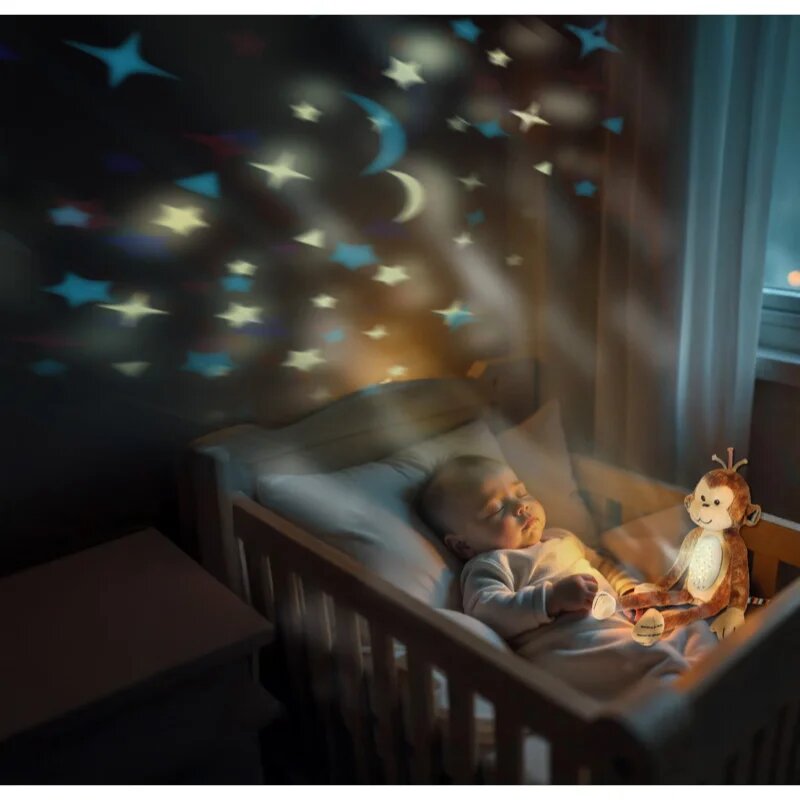 Zopa Plush Sleepy Toy with Projector and Melodies Monkey projektor dallammal 0 m+ 1 db