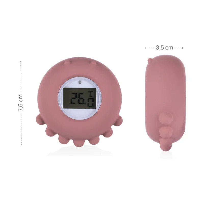 Zopa Silicone Digital Thermometer 2in1 digitális hőmérő kádba való Dove Grey 1 db