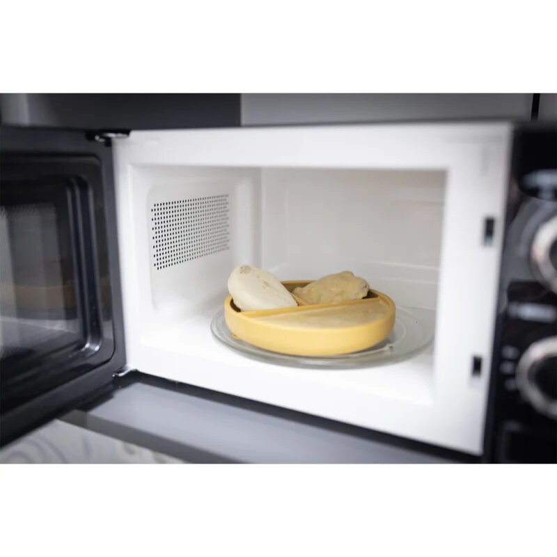 Zopa Silicone Divided Plate osztott tányér tapadókoronggal Mustard Yellow 1 db