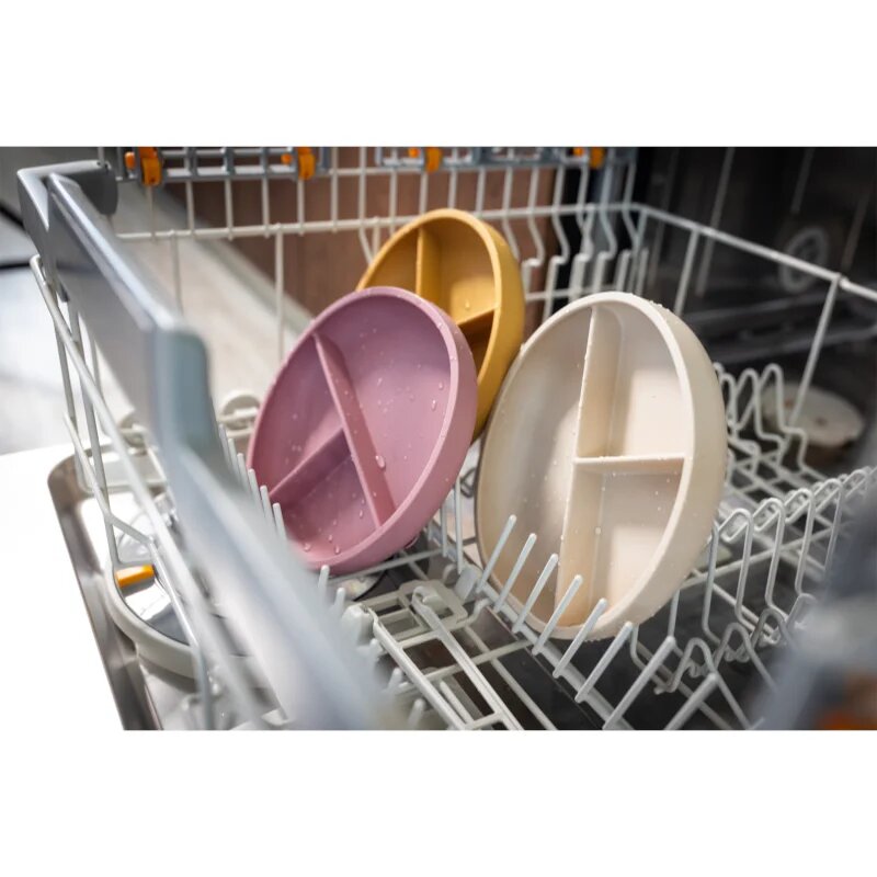 Zopa Silicone Divided Plate osztott tányér tapadókoronggal Mustard Yellow 1 db