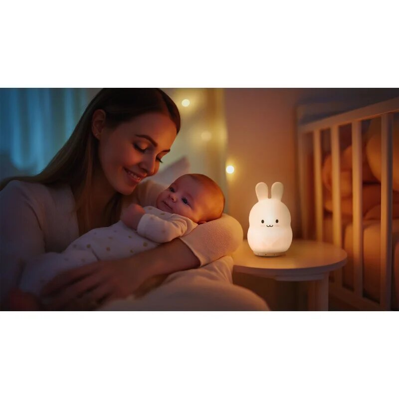 Zopa Silicone LED Lamp Size M éjszakai fény Rabbit 1 db