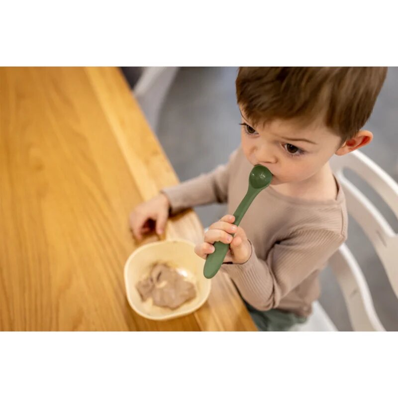 Zopa Silicone Spoon kiskanál 6 m+ Old Pink 1 db