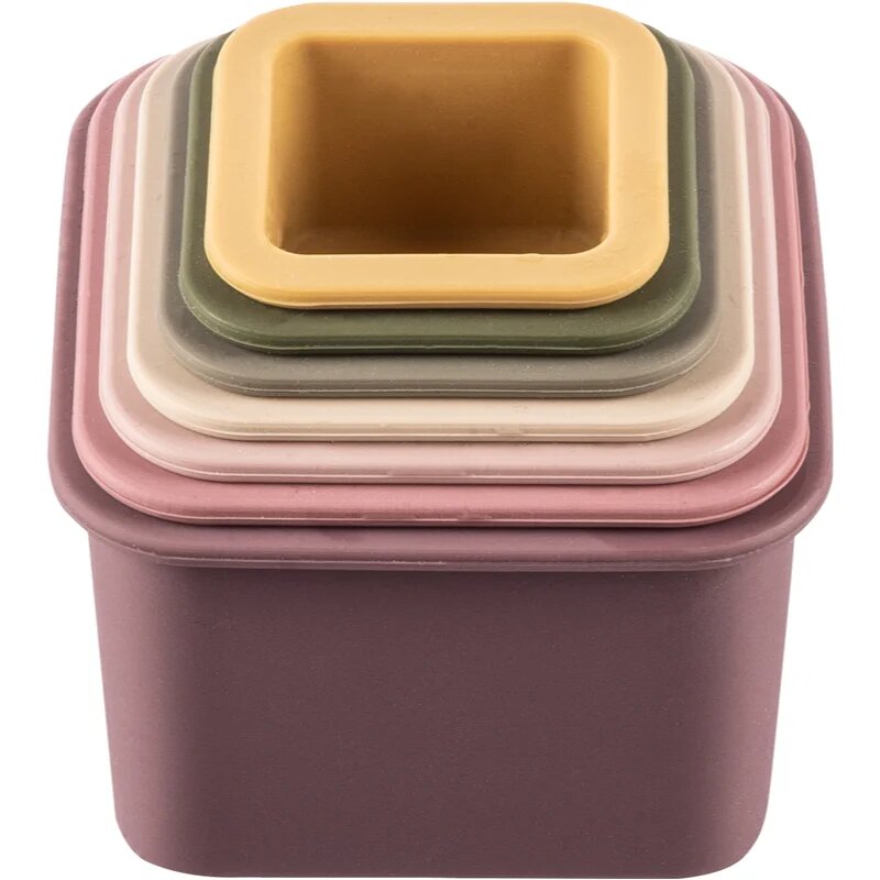 Zopa Silicone Stacking Cups egymásba rakható poharak Multicolor 6 m+ 7 db
