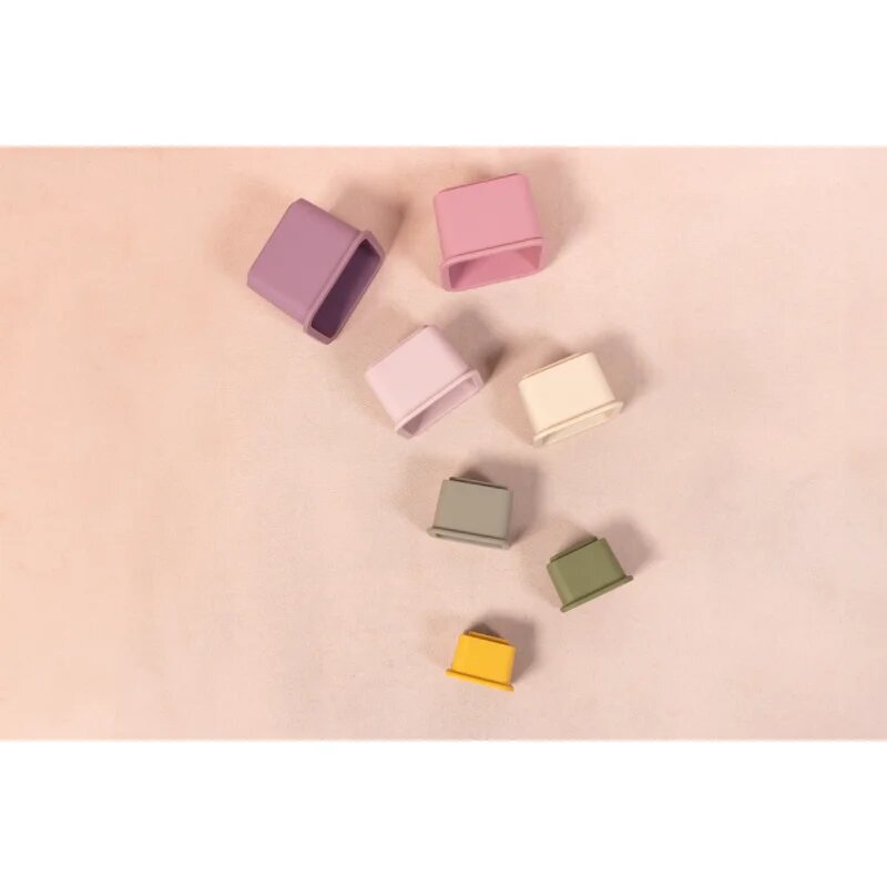 Zopa Silicone Stacking Cups egymásba rakható poharak Multicolor 6 m+ 7 db