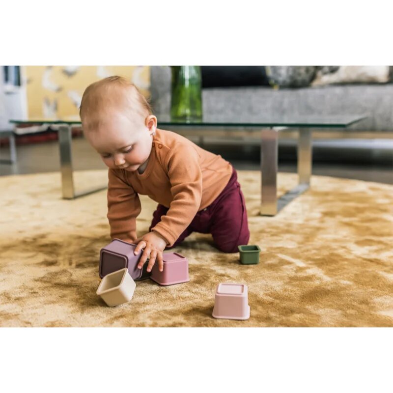 Zopa Silicone Stacking Cups egymásba rakható poharak Multicolor 6 m+ 7 db