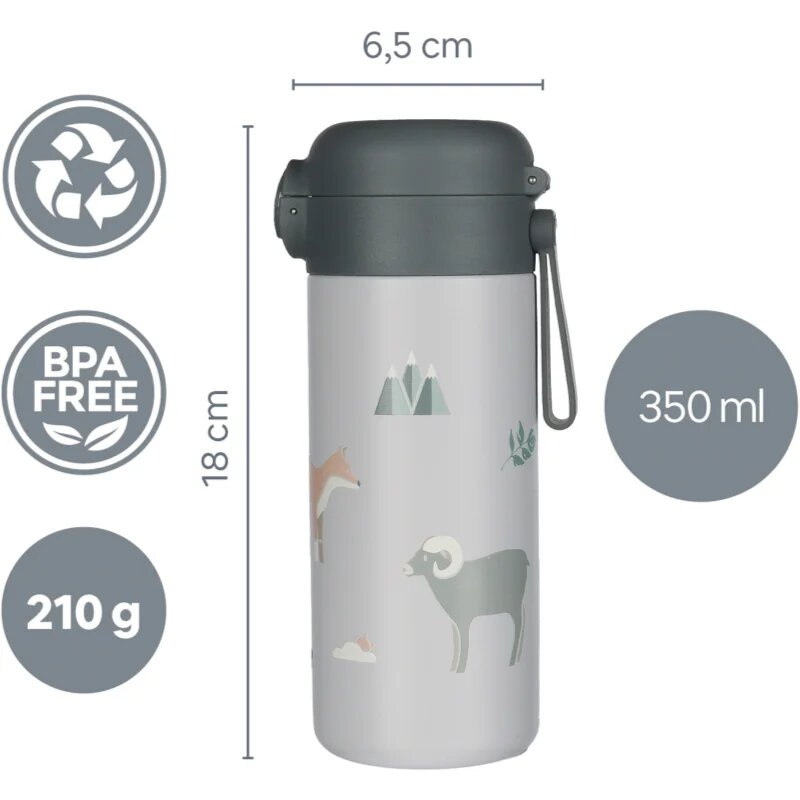 Zopa Thermo Bottle with Silicone Holder and Drinking Spout termosz szívószállal Safari 1 db