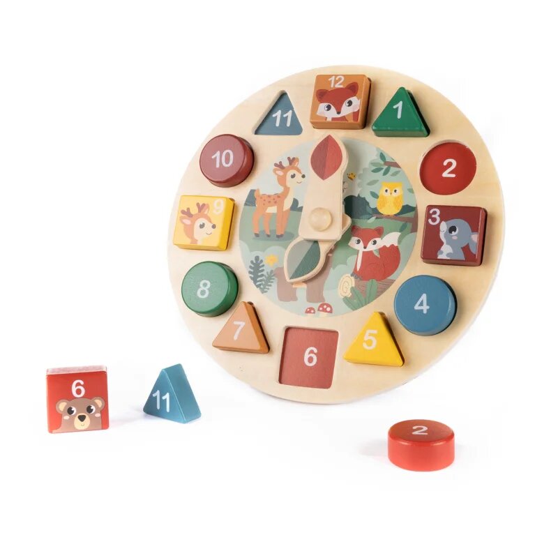 Zopa Wooden Clock interaktív játék fából készült 1 db